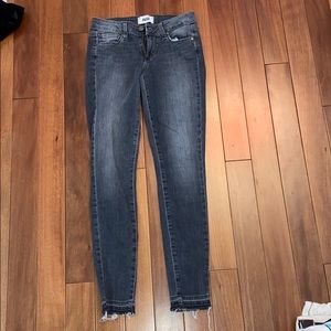 PAIGE Gray Skinny Jeans; Size 25